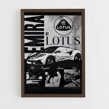 lotus-4 cadre Bois foncé