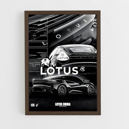 lotus-5 cadre Bois foncé