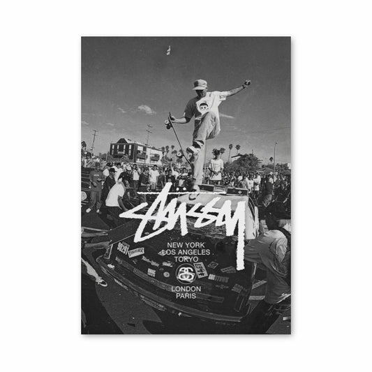 Poster Stussy Preto e Branco