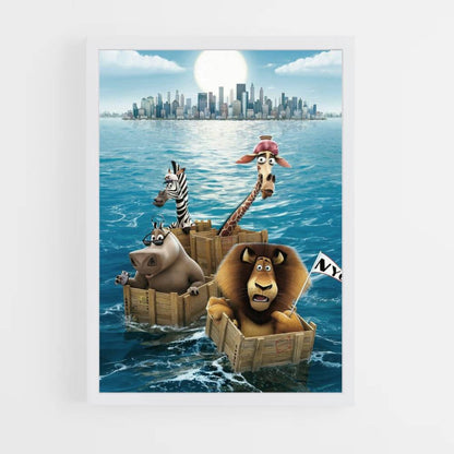 Póster Barco de Madagascar