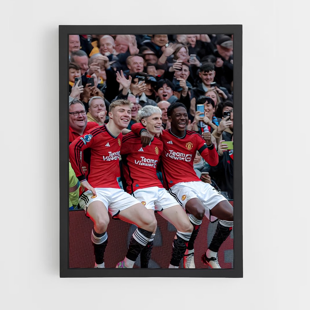 manchester-united-4 cadre Noir