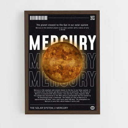 mercury-1 cadre Bois foncé
