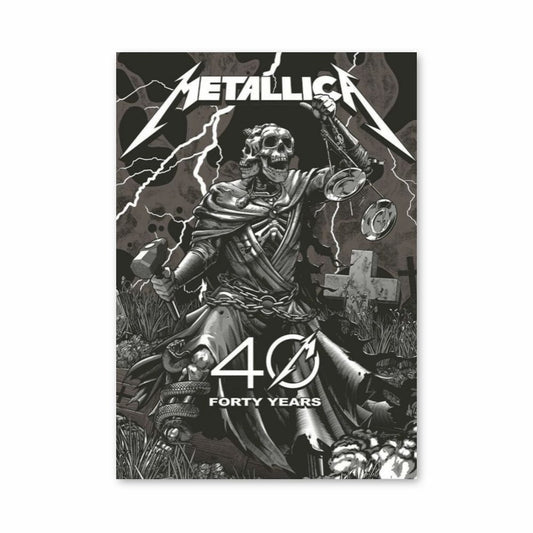 Pôster Metallica 40 anos