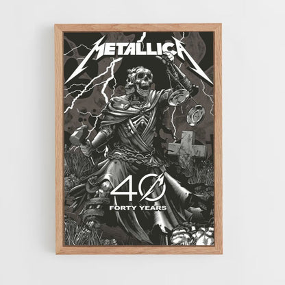 Pôster Metallica 40 anos