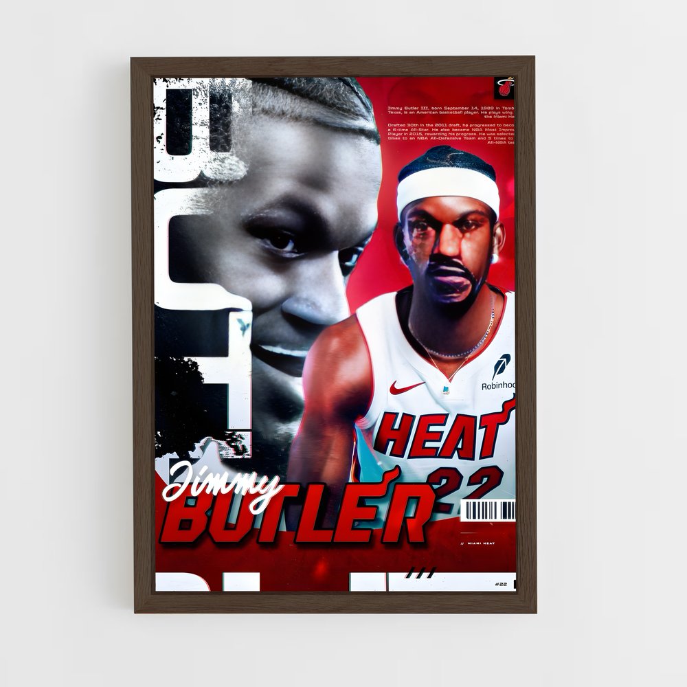 miami-heat-6 cadre Bois foncé