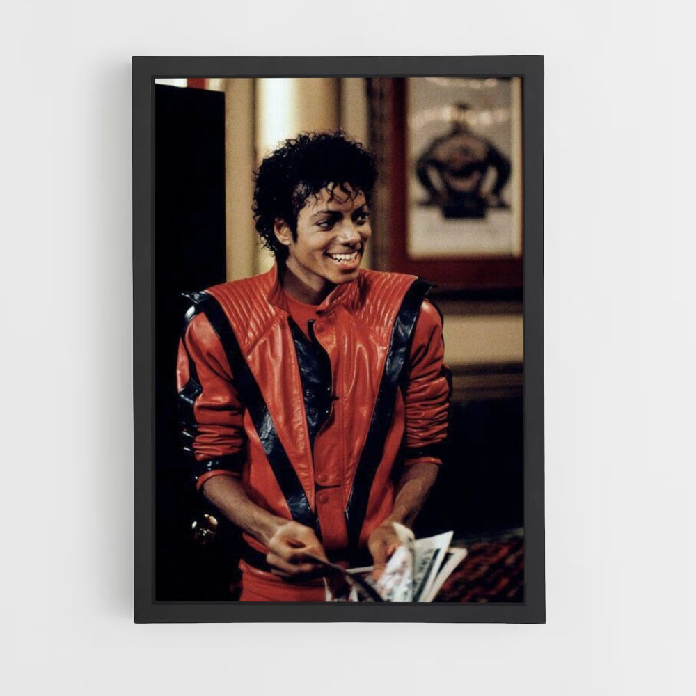 Pôster Michael Jackson Vermelho