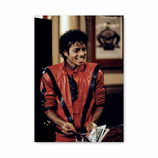 Pôster Michael Jackson Vermelho