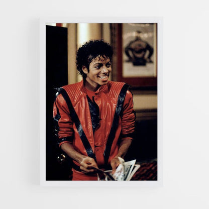 Pôster Michael Jackson Vermelho