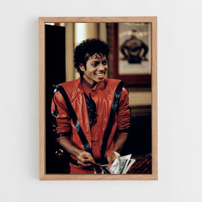 Pôster Michael Jackson Vermelho