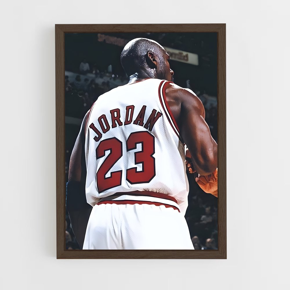 michael-jordan-1 cadre Bois foncé