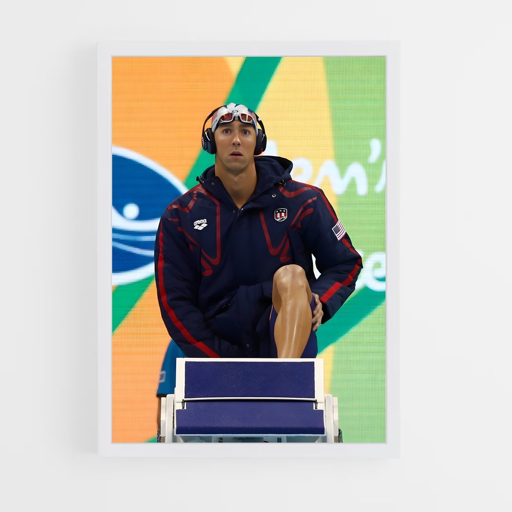 michael-phelps-2 cadre Blanc
