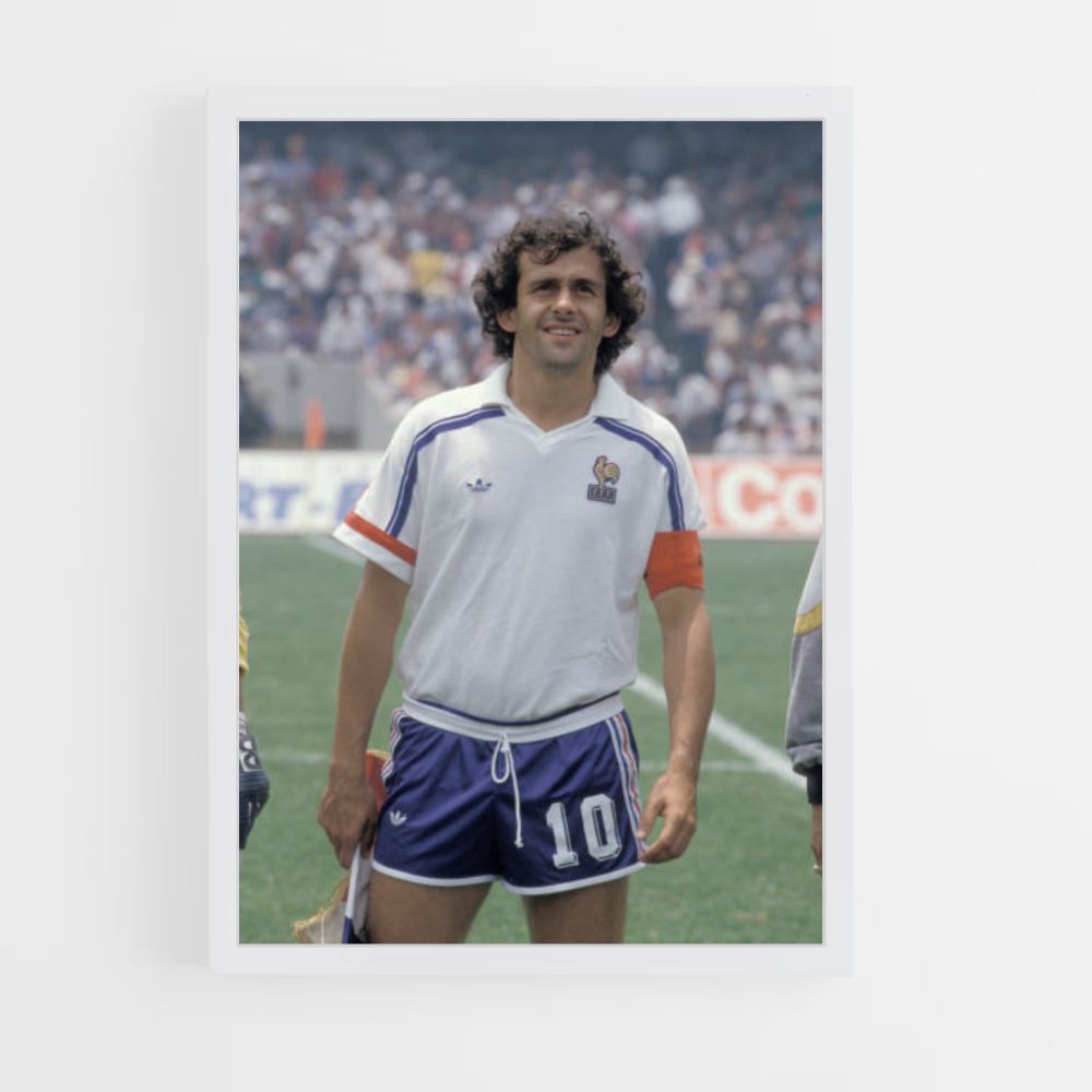 Pôster Michel Platini 10 França