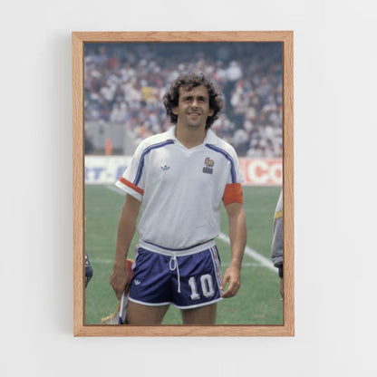 Pôster Michel Platini 10 França