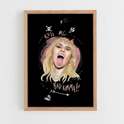 miley-cyrus-16 cadre Bois clair