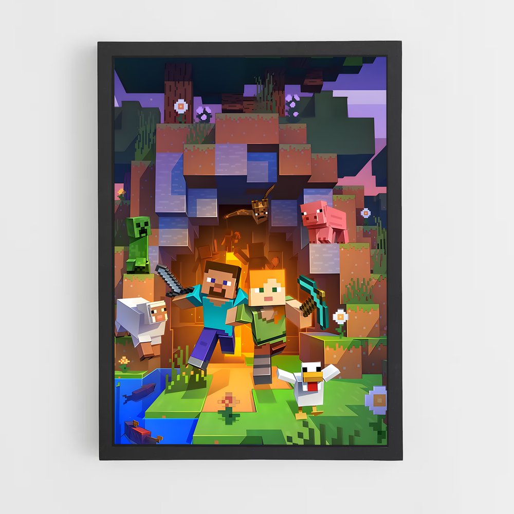 minecraft-1 cadre Noir
