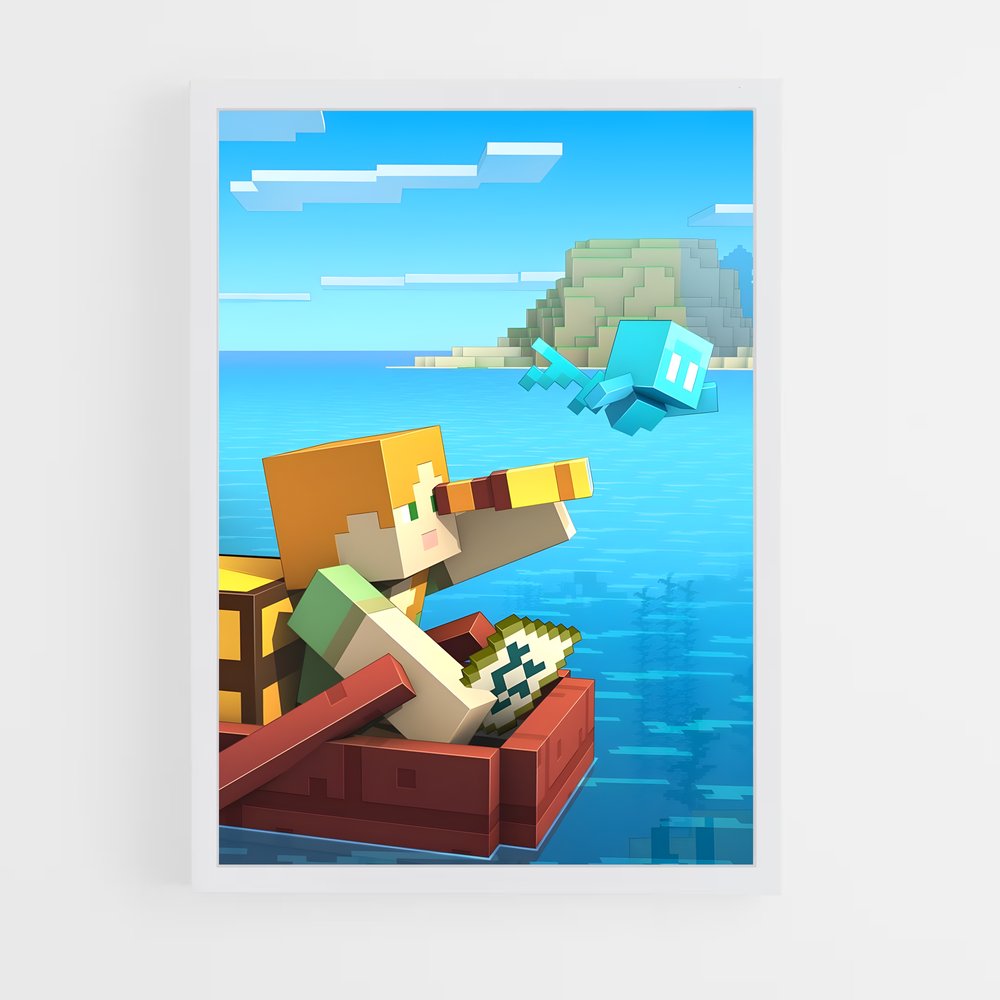 minecraft-6 cadre Blanc