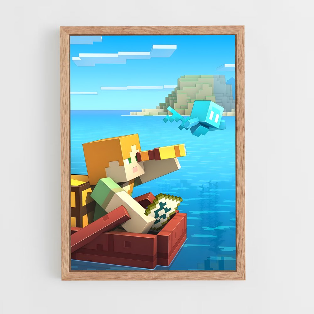 minecraft-6 cadre Bois clair