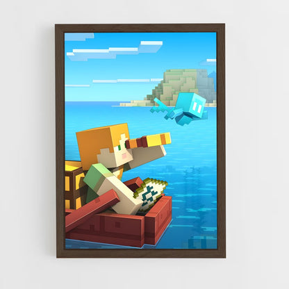 minecraft-6 cadre Bois foncé