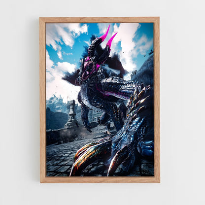 monster-hunter-15 cadre Bois clair