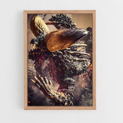 monster-hunter-7 cadre Bois clair