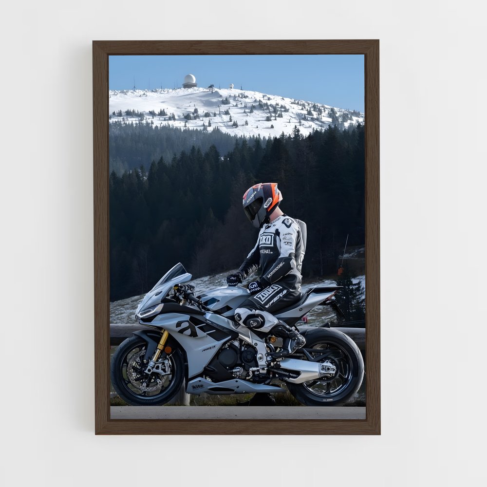 moto-8 cadre Bois foncé