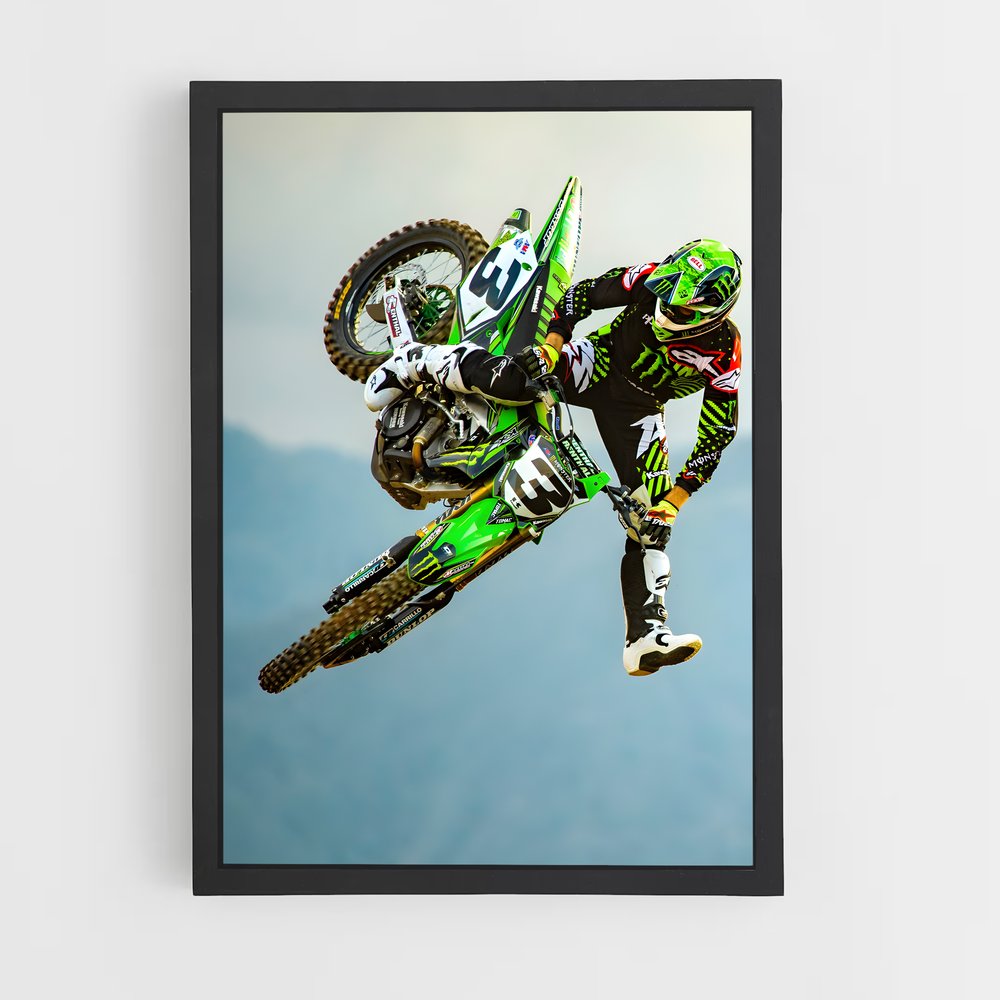 moto-cross-10 cadre Noir