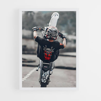 moto-cross-4 cadre Blanc
