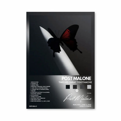 Poster Post Malone Dor de dente de doze quilates