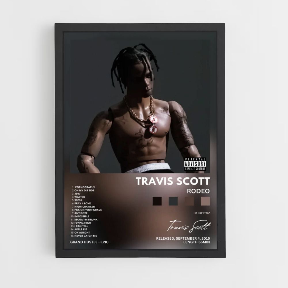 Pôster Travis Scott Rodeio