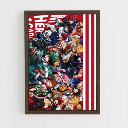 my-hero-academia-22 cadre Bois foncé