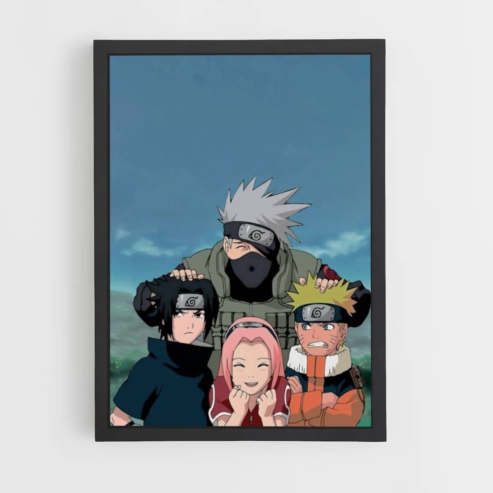 Pôster Sakura x Naruto x Sasuke x Kakashi