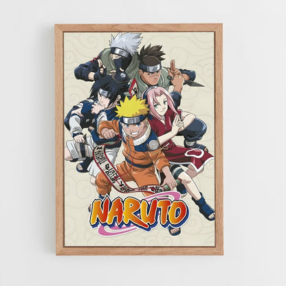naruto-17 cadre Bois clair