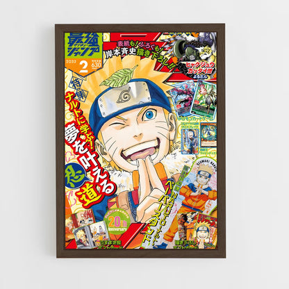 naruto-5 cadre Bois foncé
