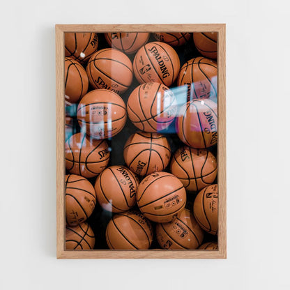 Poster Bolas de basquete