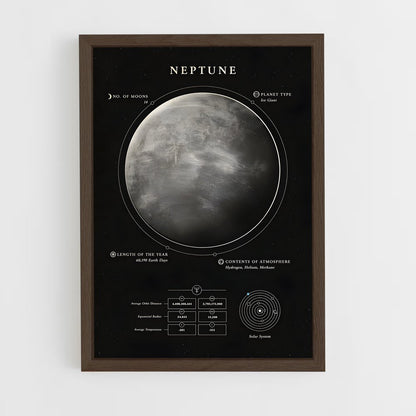 neptune-13 cadre Bois foncé