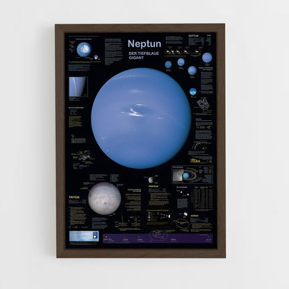 neptune-6 cadre Bois foncé