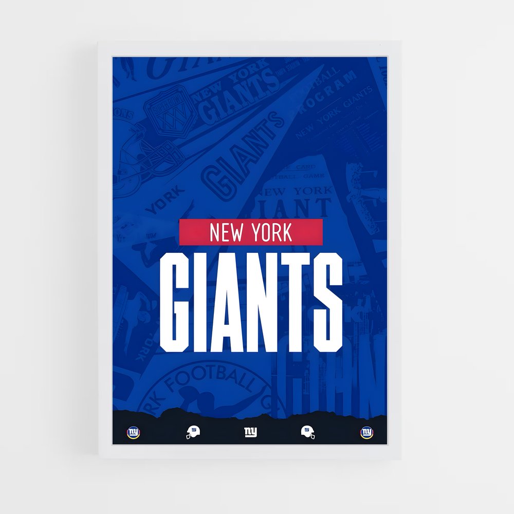 new-york-giants-13 cadre Blanc