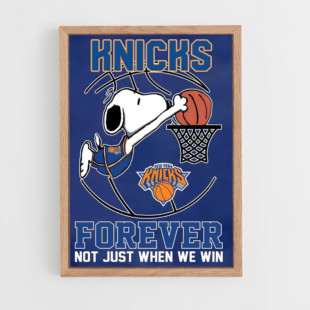 new-york-knicks-25 cadre Bois clair