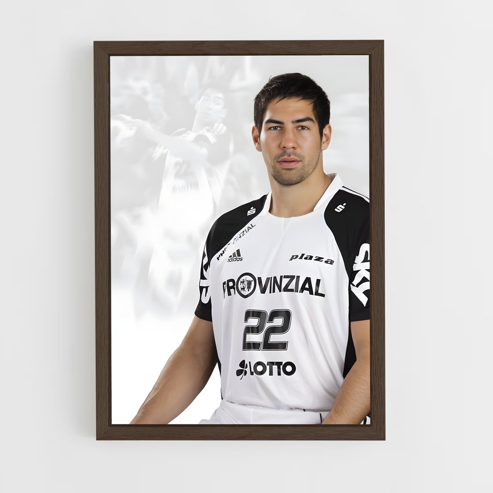 nikola-karabatic-5 cadre Bois foncé