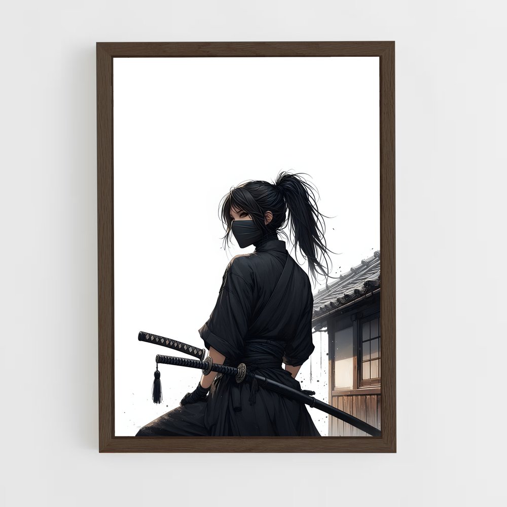 ninja-5 cadre Bois foncé