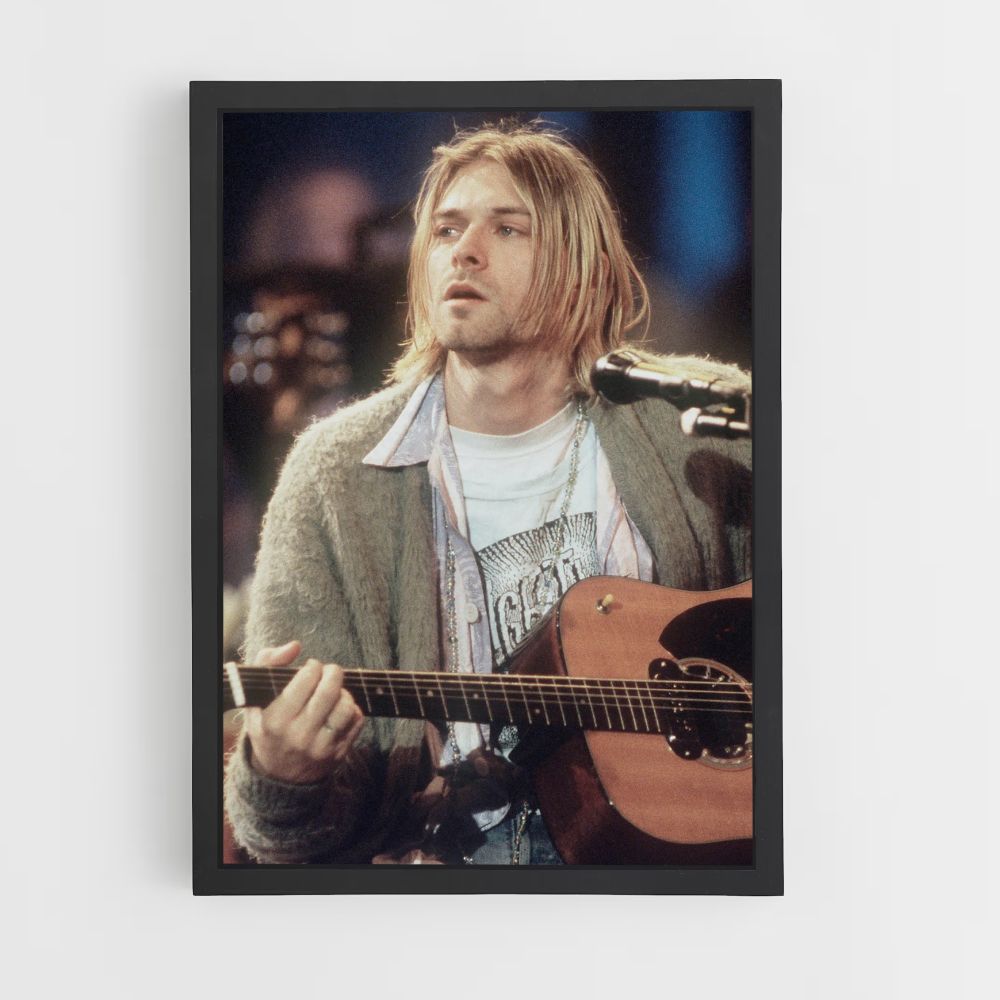 Pôster Guitarra Kurt Cobain