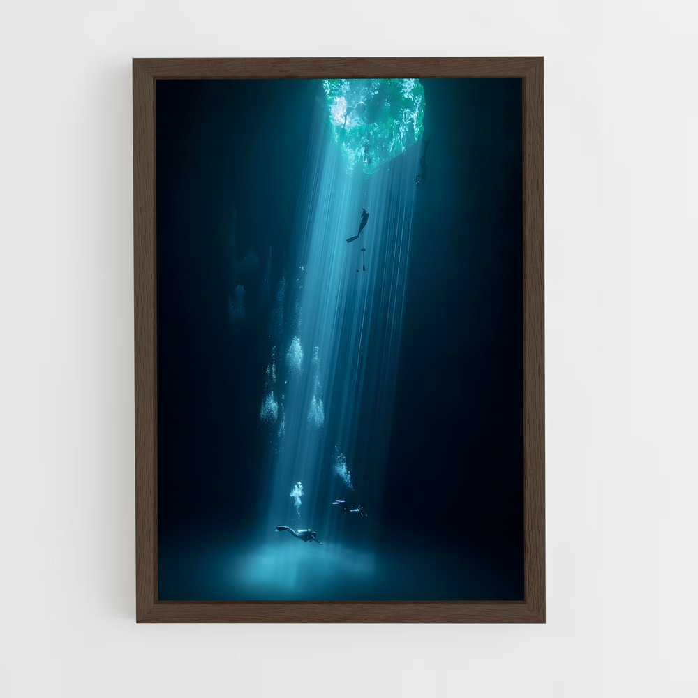 ocean-8 cadre Bois foncé