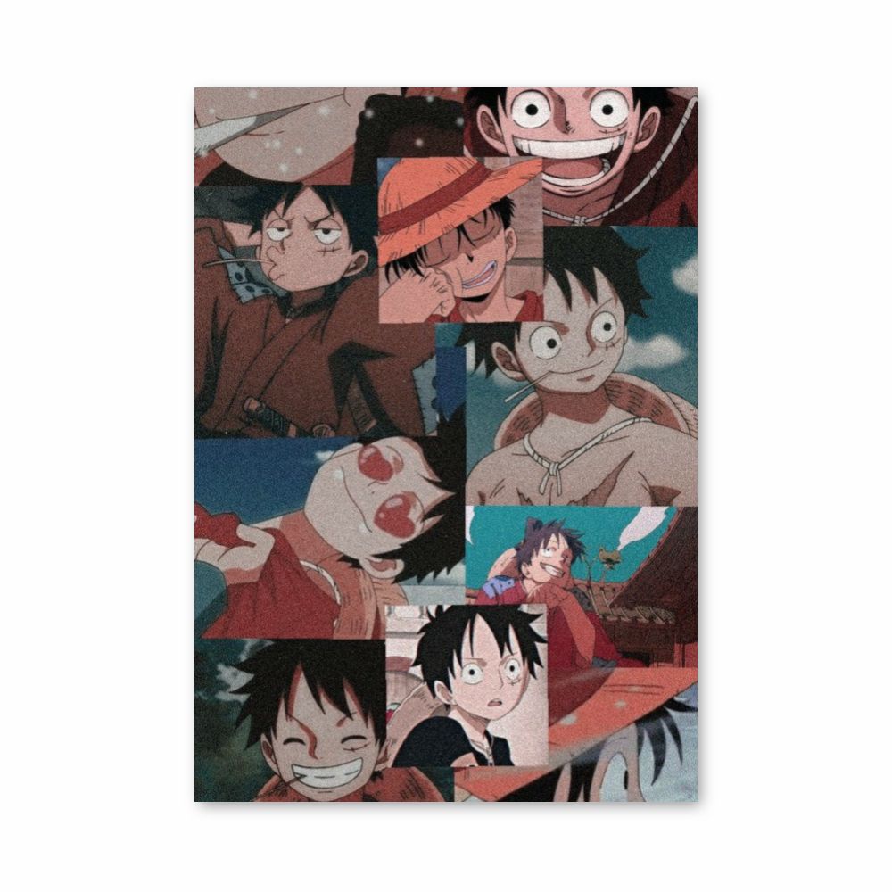 Pôster Colagem Luffy