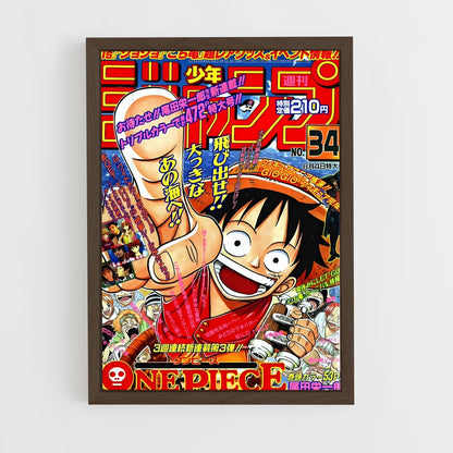 one-piece-2 cadre Bois foncé