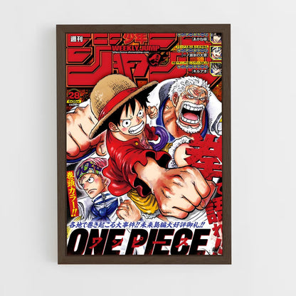 one-piece-3 cadre Bois foncé