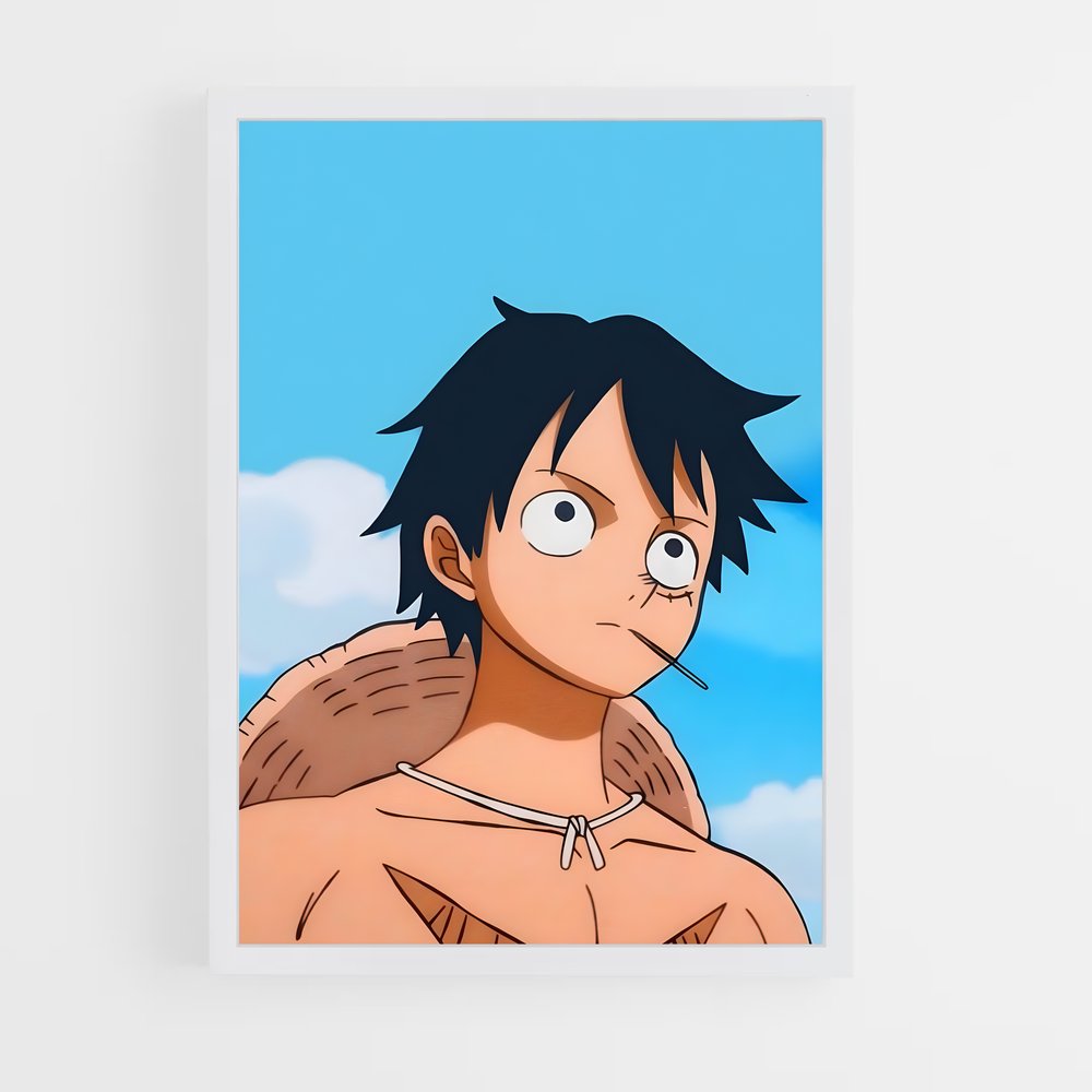 one-piece-8 cadre Blanc