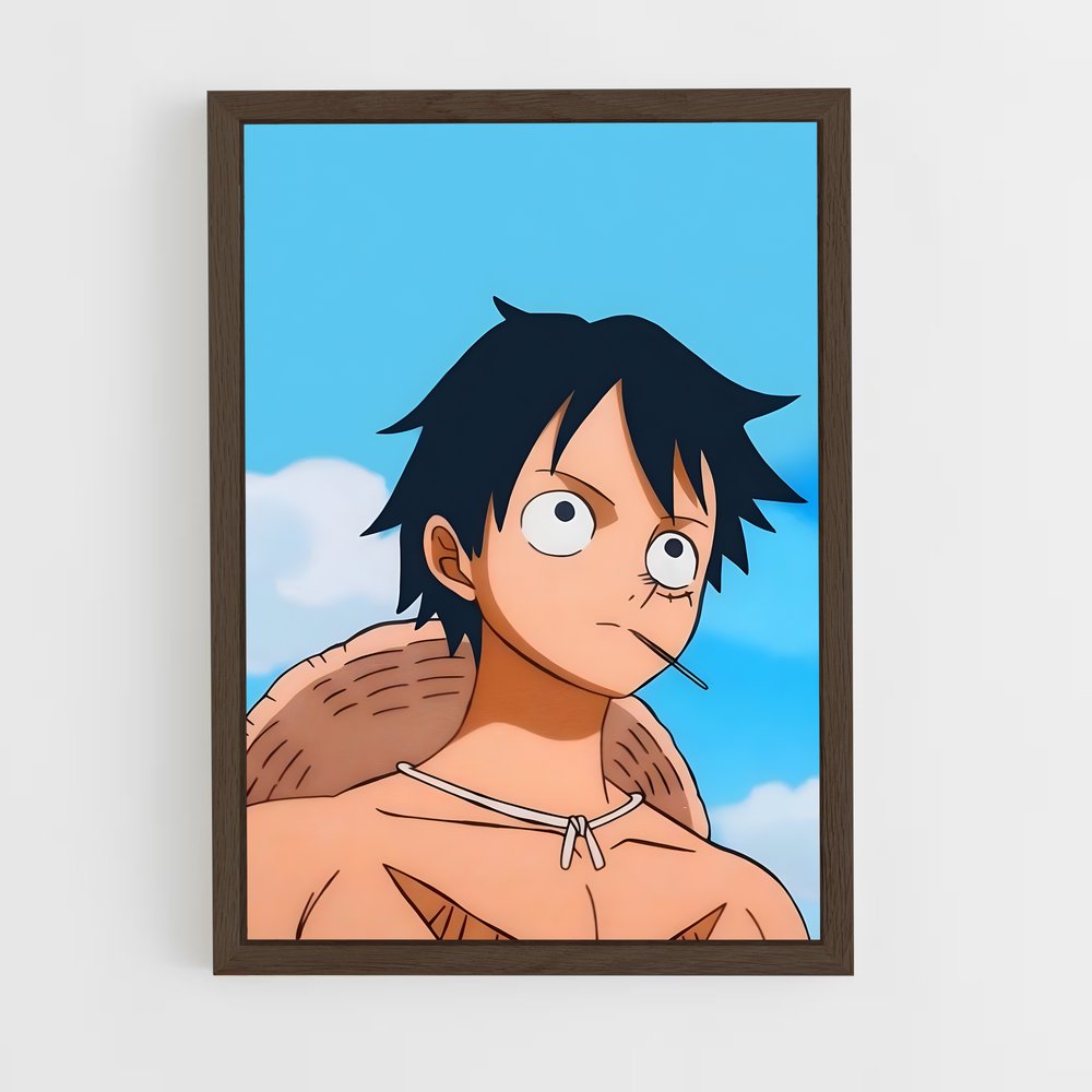 one-piece-8 cadre Bois foncé