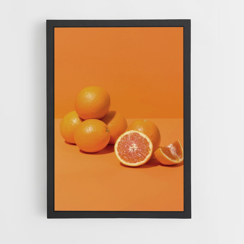 Póster Minimalista Laranja