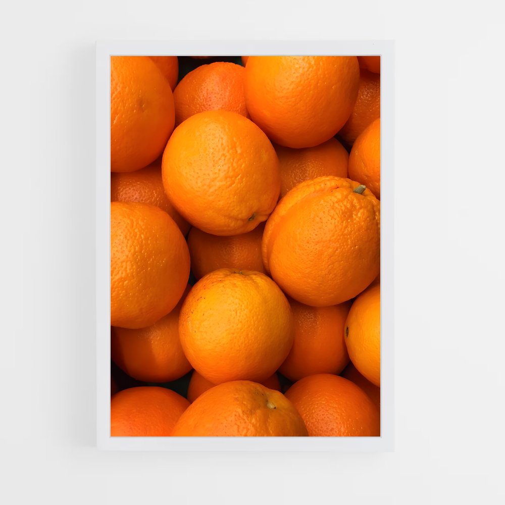 orange-4 cadre Blanc