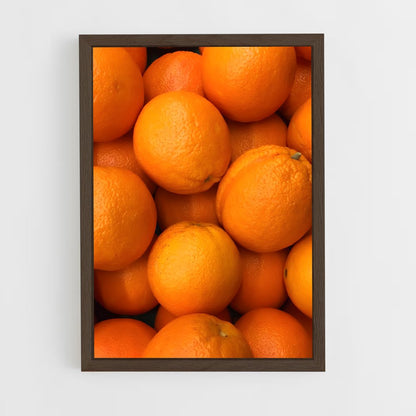 orange-4 cadre Bois foncé